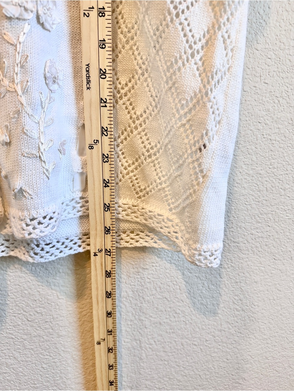 Susan Bristol Hand Embroidered Cardigan Cottagecore Granny Chic Floral Large G47 - Picture 8 of 10